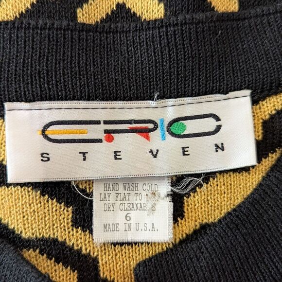 VTG Epic Steven Maximalist Retro Preppy Old Money Academia Mobwife Cardigan 6 - Picture 2 of 9